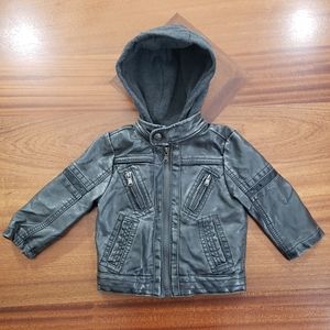 Toddlers Leather Jacket